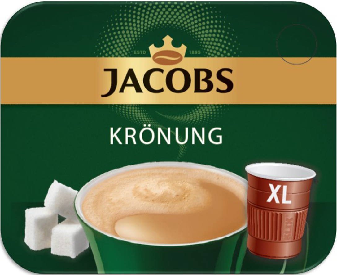 Bild von KLIX Jacobs Krönung Weiss/Zucker (großer Becher)