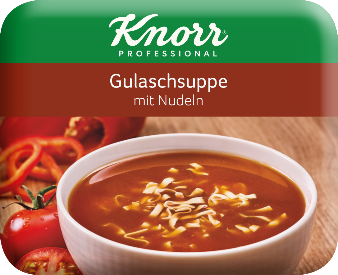 Bild von KLIX Knorr Gulaschsuppe mit Nudeln (Paper Cup)